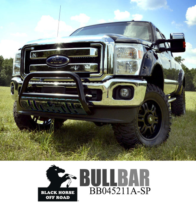 Black Horse Off Road BB045213A-SP Black Steel Skid Plate - Truck Part Superstore