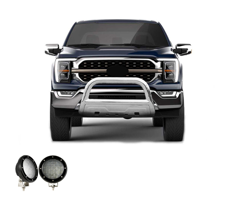 Black Horse Off Road BB046409-SP-35OV-PLFB Stainless Steel Stainless Steel Skid Plate - Truck Part Superstore