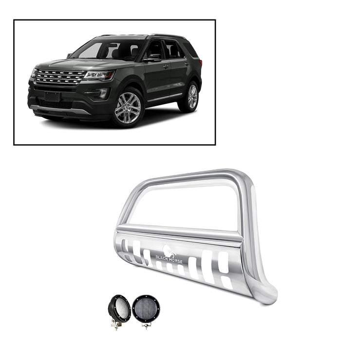 Black Horse Off Road BB047611-SP-PLFB Stainless Steel Stainless Steel Skid Plate - Truck Part Superstore