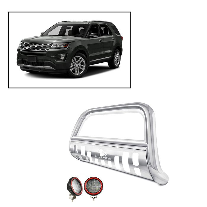 Black Horse Off Road BB047611-SP-PLFR Stainless Steel Stainless Steel Skid Plate - Truck Part Superstore