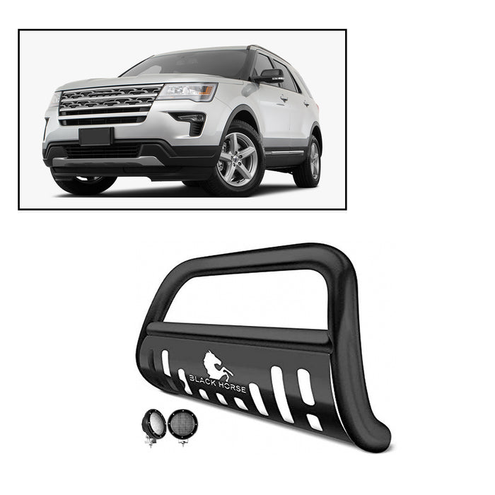 Black Horse Off Road BB047611A-SP-PLFB Black Steel Skid Plate - Truck Part Superstore
