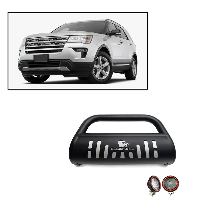 Black Horse Off Road BB047611A-SP-PLFR Black Steel Skid Plate - Truck Part Superstore