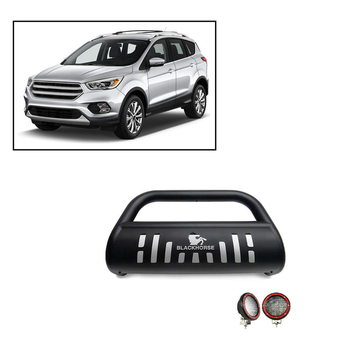 Black Horse Off Road BB048809A-SP-PLFR Black Steel Skid Plate - Truck Part Superstore