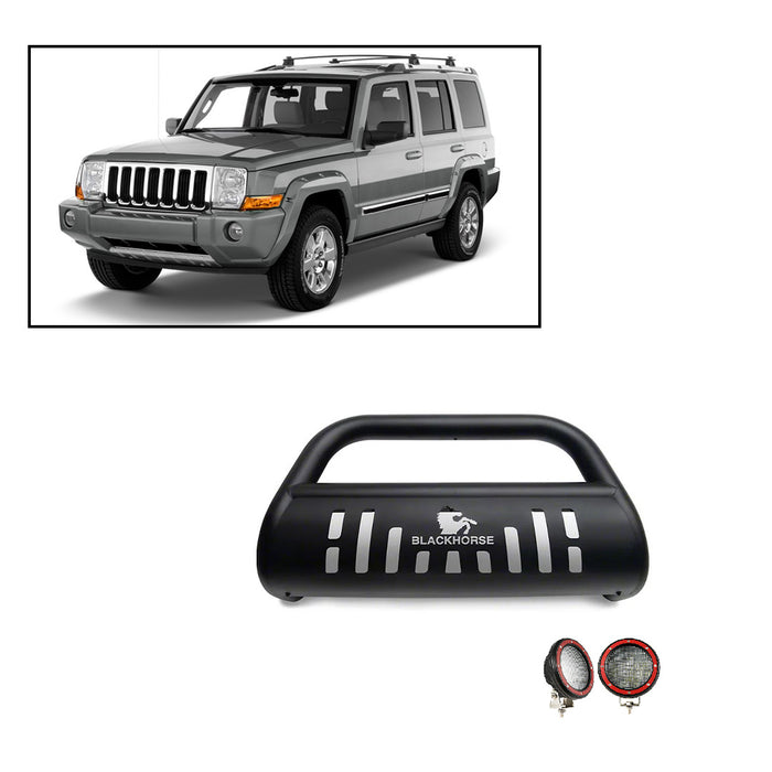 Black Horse Off Road BB080009A-SP-PLFR Black Steel Skid Plate - Truck Part Superstore
