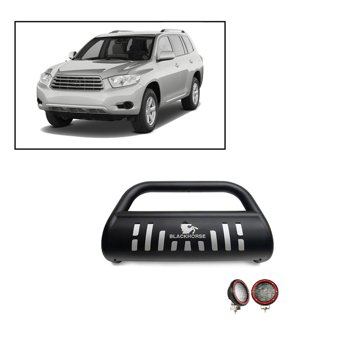 Black Horse Off Road BB091009A-SP-PLFR Black Steel Skid Plate - Truck Part Superstore