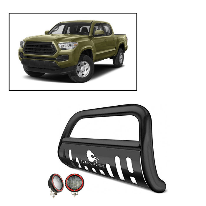 Black Horse Off Road BB096410A-SP-PLFR Satin Black Steel Skid Plate - Truck Part Superstore