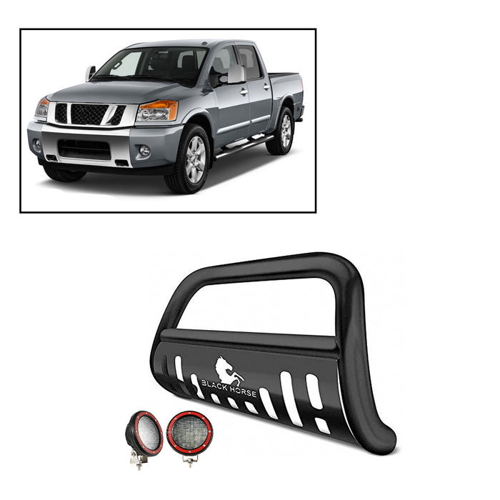 Black Horse Off Road BB113205A-SP-PLFR Black Steel Skid Plate - Truck Part Superstore