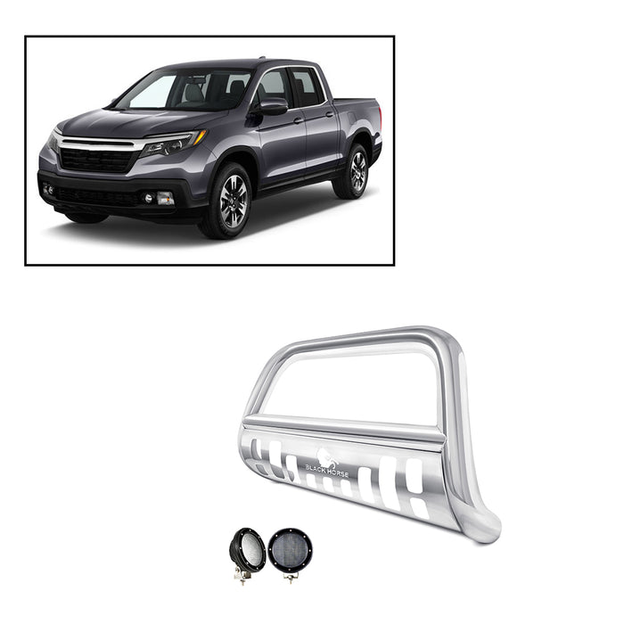 Black Horse Off Road BB158107-SP-PLFB Stainless Steel Stainless Steel Skid Plate - Truck Part Superstore