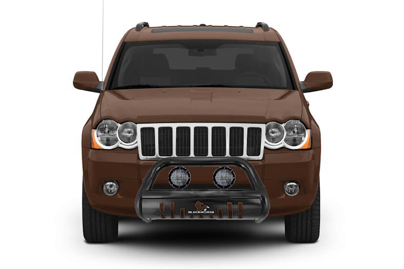 Black Horse Off Road BB80709BK-SP-PLFB Black Steel Skid Plate - Truck Part Superstore
