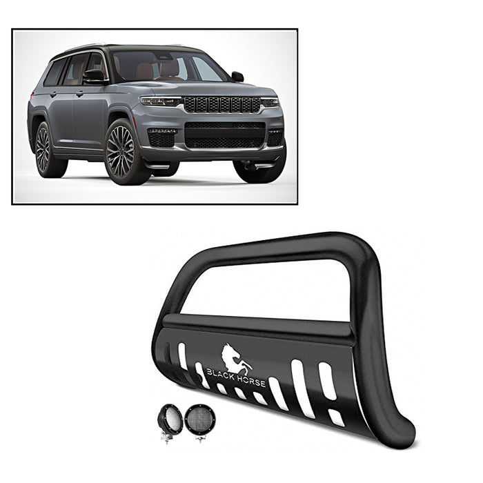Black Horse Off Road BB80711A-SP-PLFB Black Steel Skid Plate - Truck Part Superstore