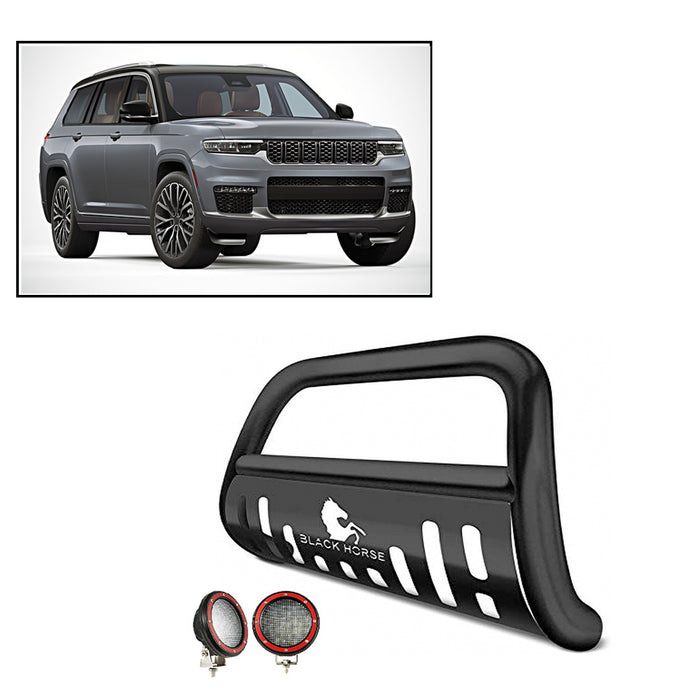 Black Horse Off Road BB80711A-SP-PLFR Black Steel Skid Plate - Truck Part Superstore