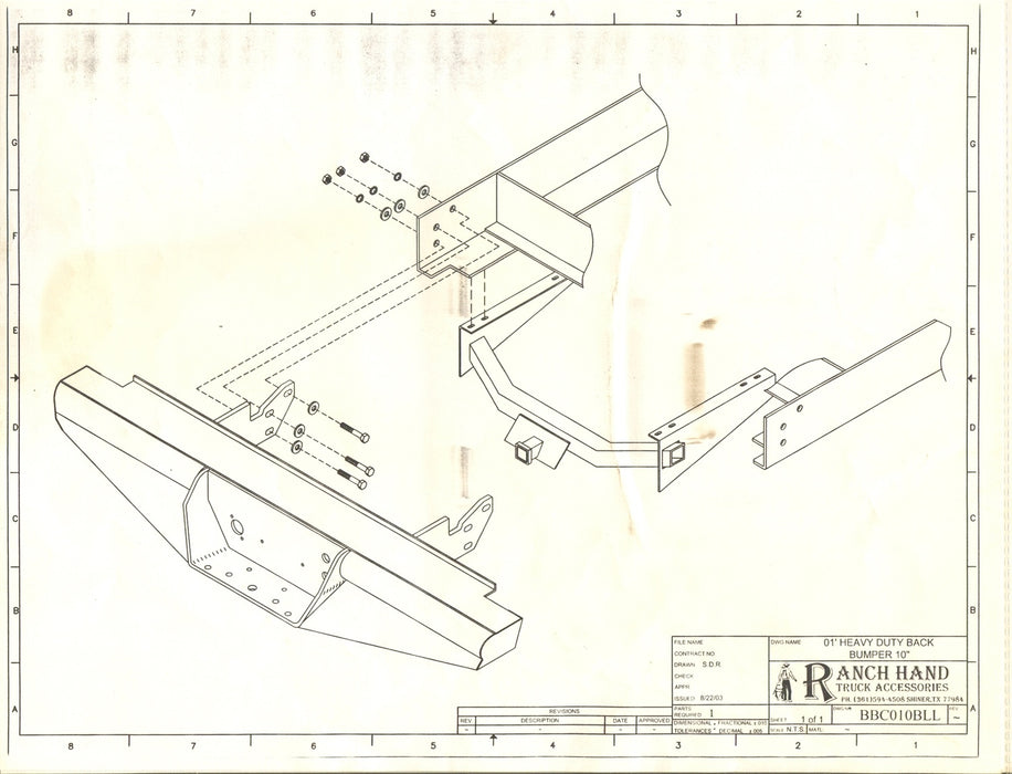 Ranch Hand BBC010BLL Legend Series Rear Bumper - Truck Part Superstore