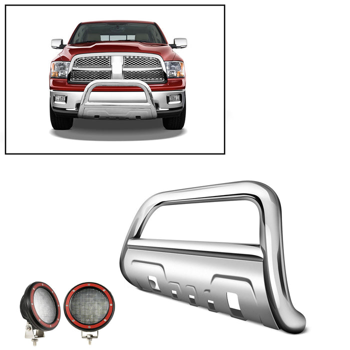 Black Horse Off Road BBDG109-SP-35OV-PLFR Stainless Steel Stainless Steel Skid Plate will interfere w/sensors, if equipped - Truck Part Superstore