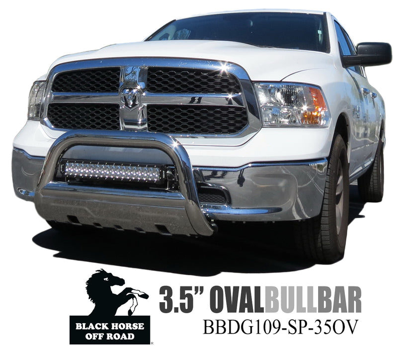 Black Horse Off Road BBDG109-SP-35OV Stainless Steel Stainless Steel Skid Plate will interfere w/sensors, if equipped - Truck Part Superstore