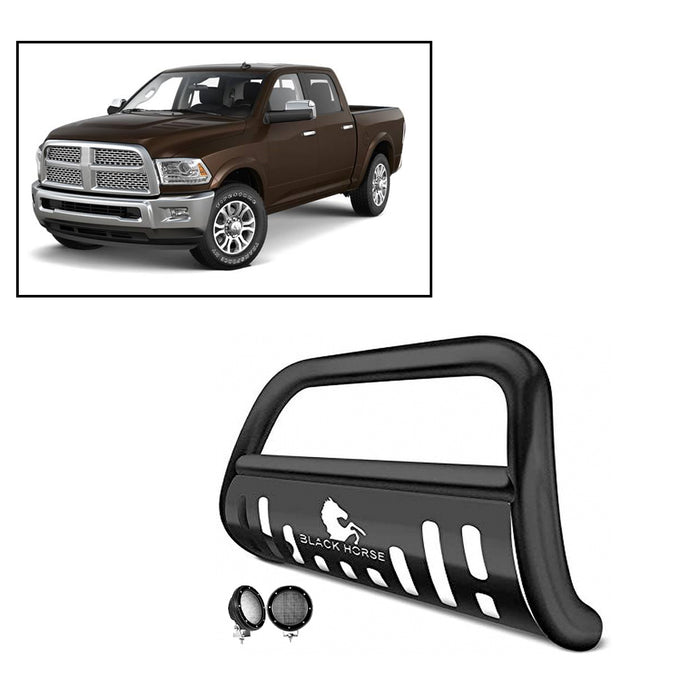 Black Horse Off Road BBDG110A-SP-PLFB Black Steel Skid Plate - Truck Part Superstore