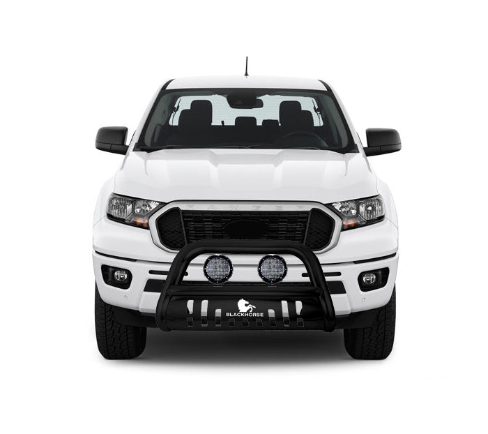Black Horse Off Road BBFO100A-SP-PLFB Matte Black Steel Skid Plate - Truck Part Superstore