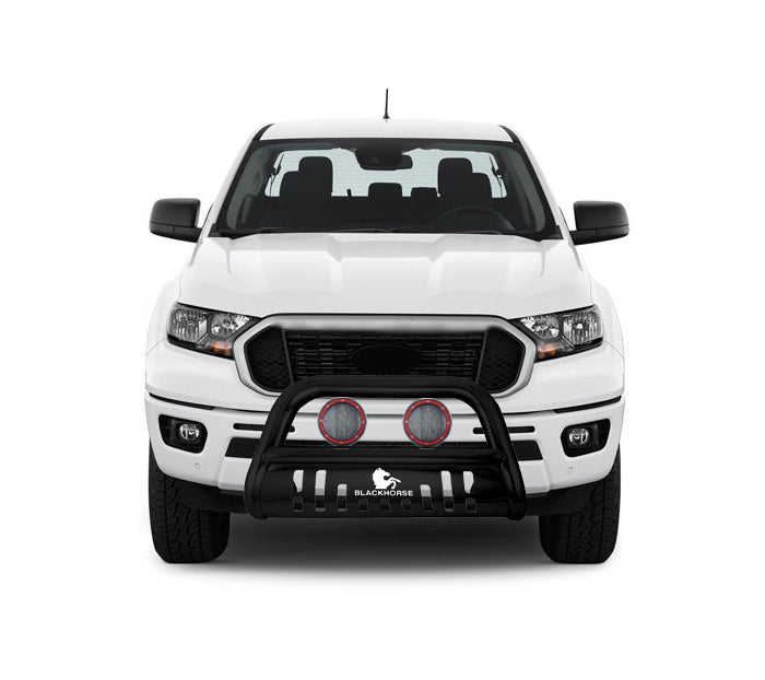 Black Horse Off Road BBFO100A-SP-PLFR Matte Black Steel Skid Plate - Truck Part Superstore