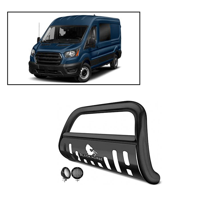 Black Horse Off Road BBFOTRA-SP-PLFB Black Steel Skid Plate - Truck Part Superstore