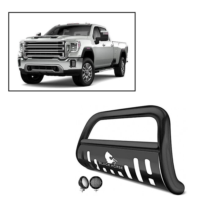 Black Horse Off Road BBGT30A-SP-PLFB Black Steel Skid Plate - Truck Part Superstore