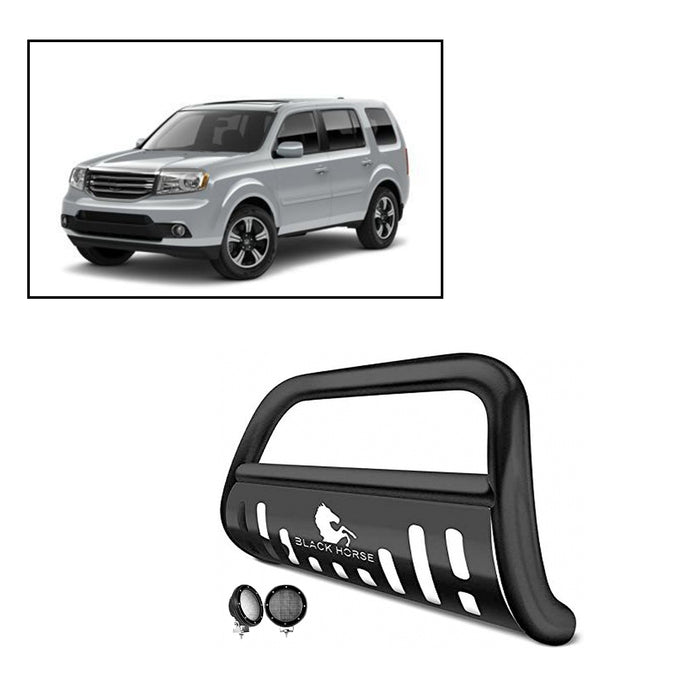 Black Horse Off Road BBH1409A-SP-PLFB Black Steel Skid Plate - Truck Part Superstore