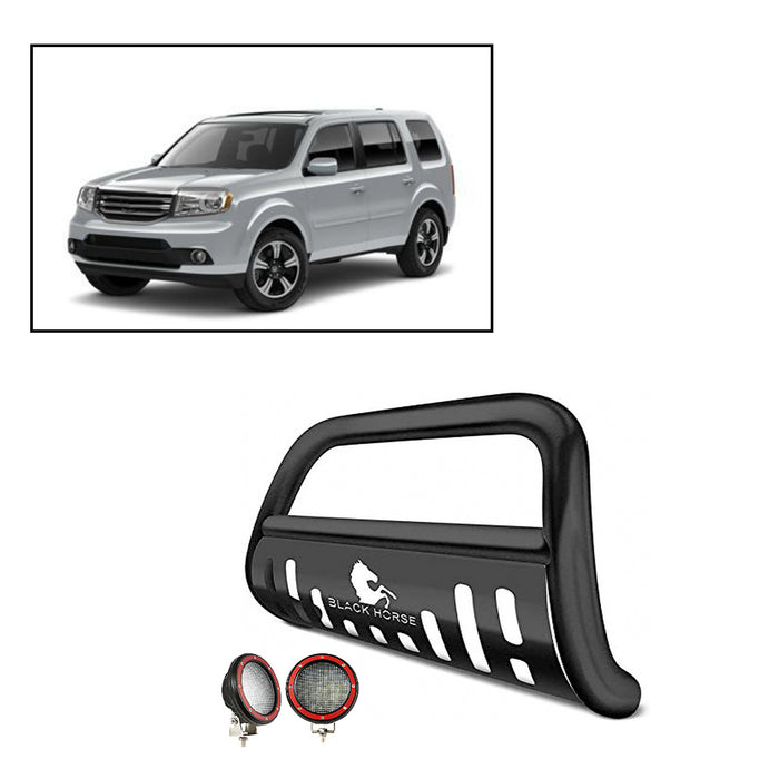 Black Horse Off Road BBH1409A-SP-PLFR Black Steel Skid Plate - Truck Part Superstore