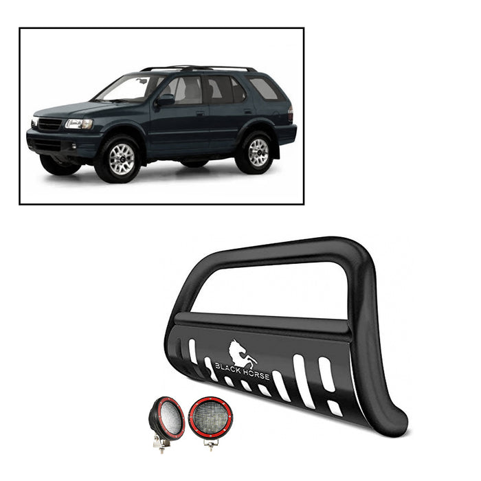 Black Horse Off Road BBHOPASA-SP-PLFR Bumper Push Bar - Truck Part Superstore
