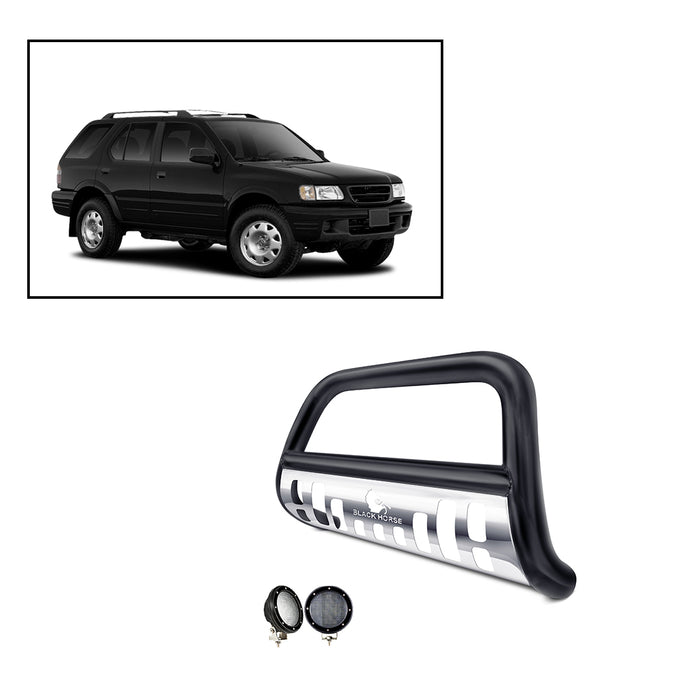Black Horse Off Road BBHOPASBS-SP-PLFB Black Steel Skid Plate - Truck Part Superstore