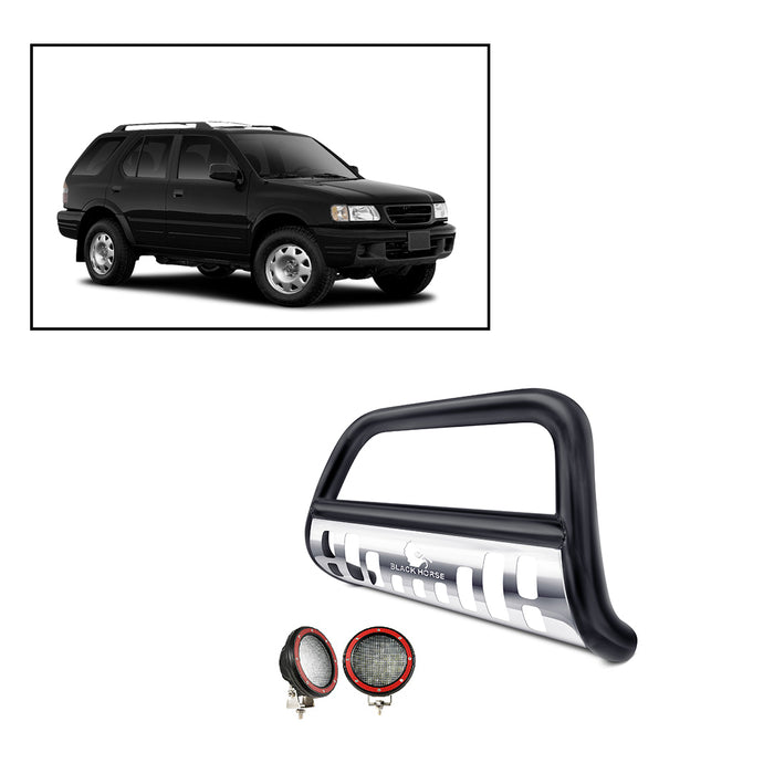Black Horse Off Road BBHOPASBS-SP-PLFR Black Steel Skid Plate - Truck Part Superstore