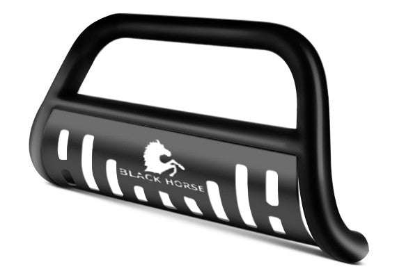 Black Horse Off Road BBHYSA13A Black Steel No skid plate - Truck Part Superstore