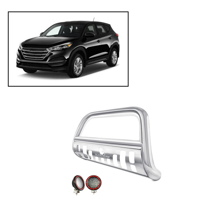 Black Horse Off Road BBHYTU-SP-PLFR Stainless Steel Stainless Steel Skid Plate - Truck Part Superstore