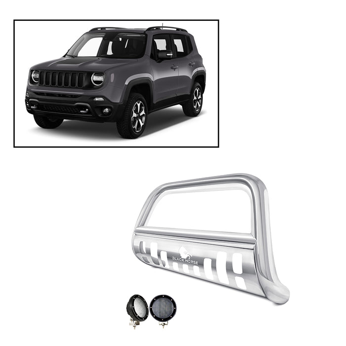 Black Horse Off Road BBJPRE-SP-PLFB Stainless Steel Stainless Steel Skid Plate - Truck Part Superstore