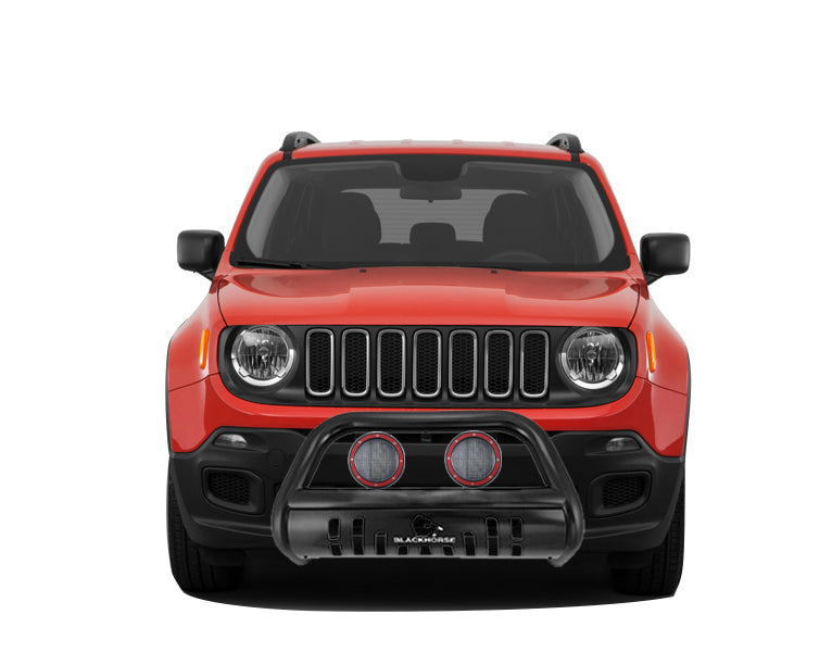 Black Horse Off Road BBJPREA-SP-PLFR Matte Black Steel Skid Plate - Truck Part Superstore