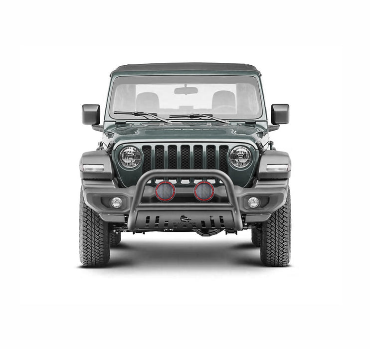 Black Horse Off Road BBJPWR11A-SP-PLFR Semi-Gloss Black Steel Skid Plate - Truck Part Superstore