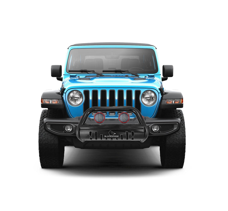 Black Horse Off Road BBJPWR18A-SP-PLFR Black Steel Skid Plate - Truck Part Superstore
