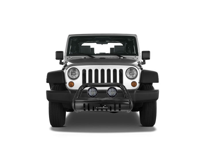 Black Horse Off Road BBJPWRA-SP-PLFB Black Steel Skid Plate - Truck Part Superstore