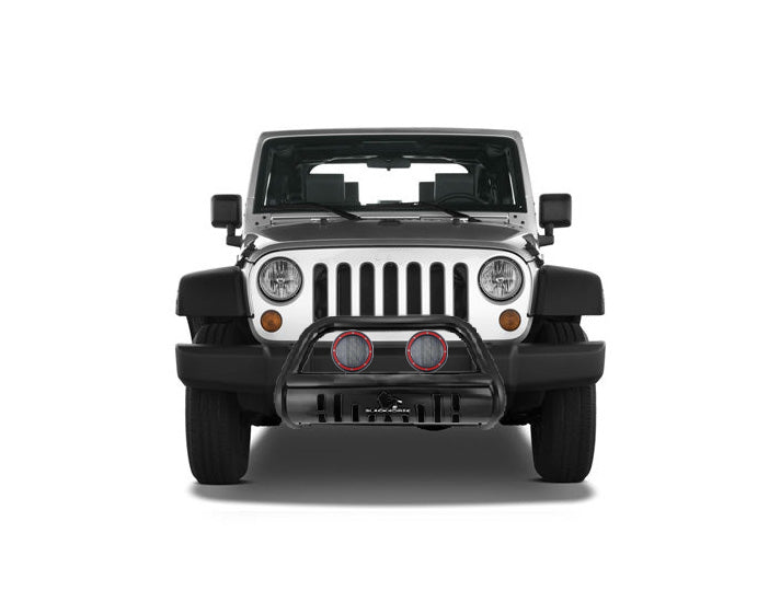 Black Horse Off Road BBJPWRA-SP-PLFR Black Steel Skid Plate - Truck Part Superstore
