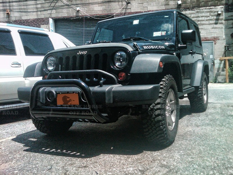 Black Horse Off Road BBJPWRA-SP Black Steel Skid Plate - Truck Part Superstore