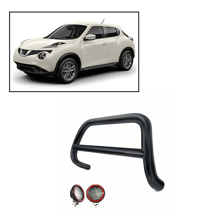 Black Horse Off Road BBNIJUA-PLFR Black Steel No skid plate - Truck Part Superstore