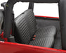 Bestop 29229-35 Seat Covers - 03-06 Wrangler TJ; Rear (Black Denim) - Truck Part Superstore
