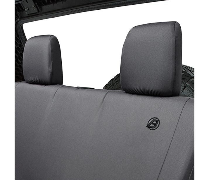 Bestop 29281-35 Seat Covers - 08-12 Wrangler JK 4-Door; Rear (Black Diamond) - Truck Part Superstore