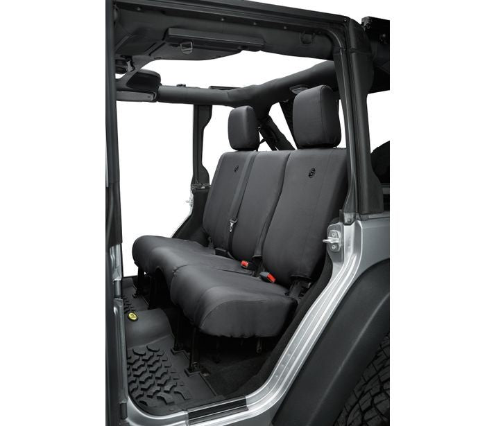 Bestop 29284-35 Seat Covers - 07, 13-18 Wrangler JK 4-Door; Rear (Black Diamond) - Truck Part Superstore