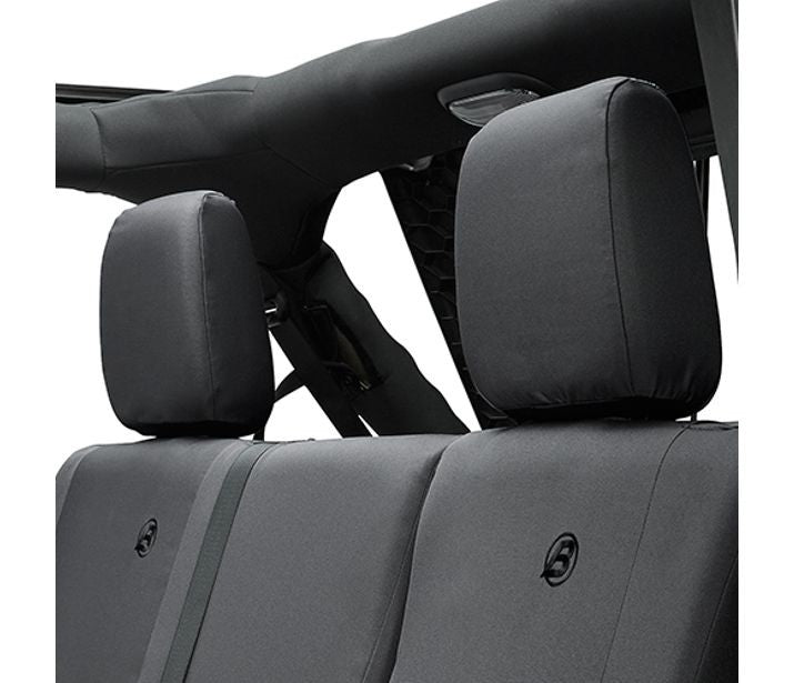 Bestop 29284-35 Seat Covers - 07, 13-18 Wrangler JK 4-Door; Rear (Black Diamond) - Truck Part Superstore