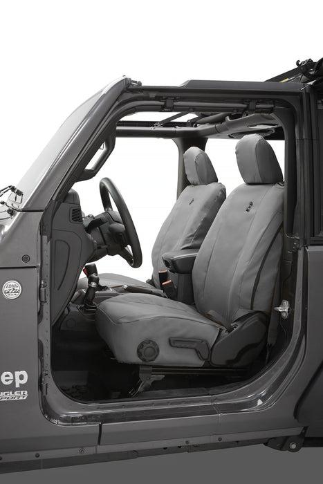 Bestop 29293-09 Seat Covers - 18-22 Wrangler JL 2-Door; Front (Charcoal) - Truck Part Superstore