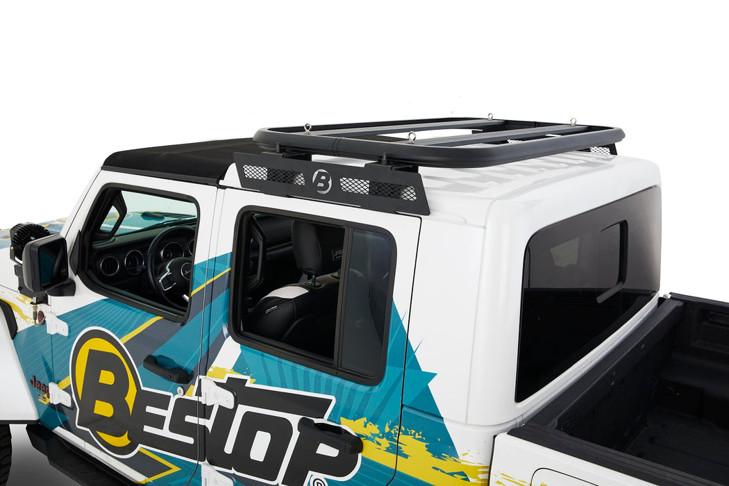 Bestop 41470-01 Hardtop Roof Rack - '20-23 Gladiator / '18-23 Wrangler JL 2-Door (Black) - Truck Part Superstore