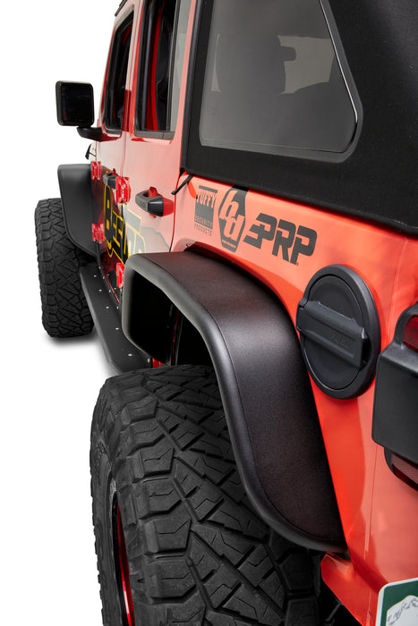Bestop 49661-01 Granite Series(TM) Fender Flares - '18-22 Wrangler JL; Rear (Black) - Truck Part Superstore