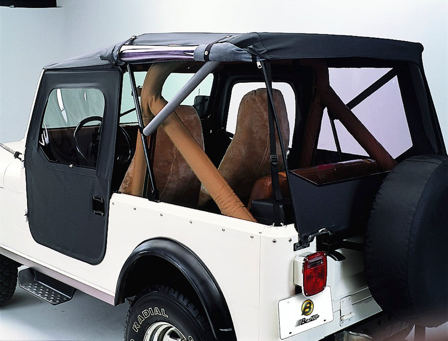 Bestop 51408-01 Tigertop - '76-86 CJ7 (Black Crush) - Truck Part Superstore