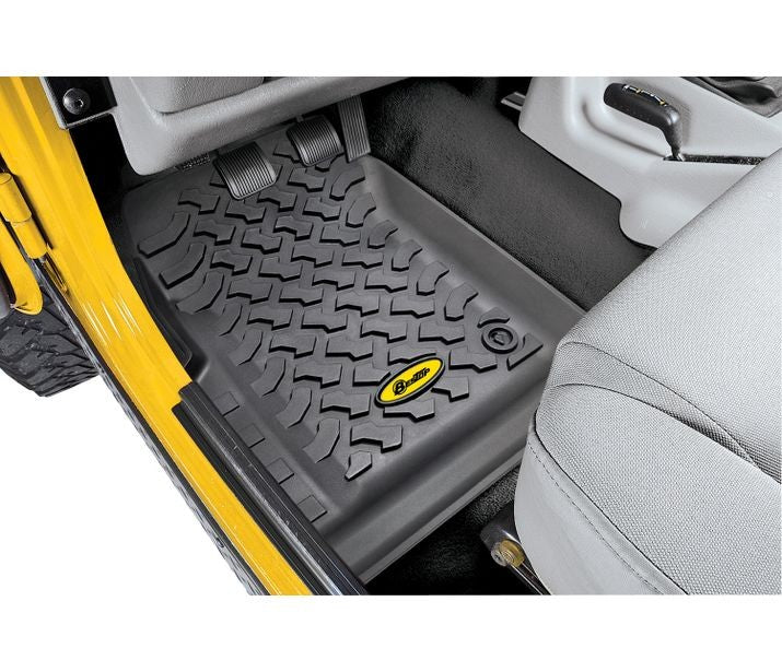 Bestop 51509-01 Floor Mats - '97-06 Wrangler TJ; Front (Black) - Truck Part Superstore
