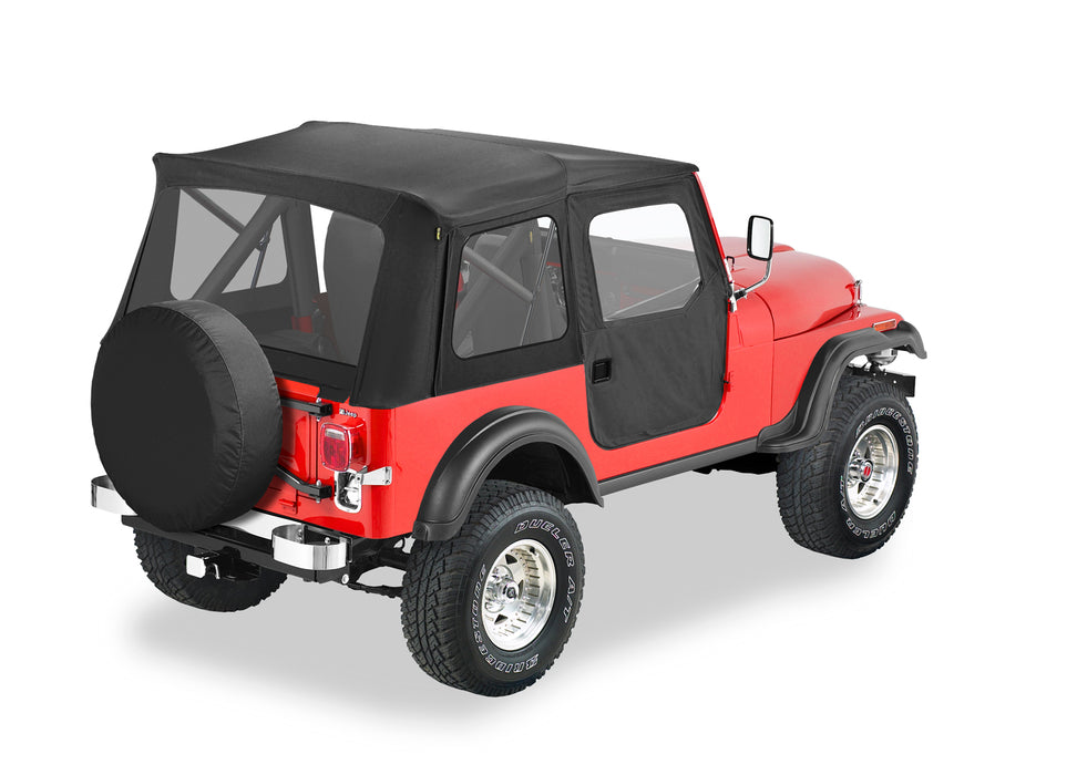 Bestop 51597-01 Supertop Classic - '76-83 CJ5 (Black Crush; Clear Windows) - Truck Part Superstore