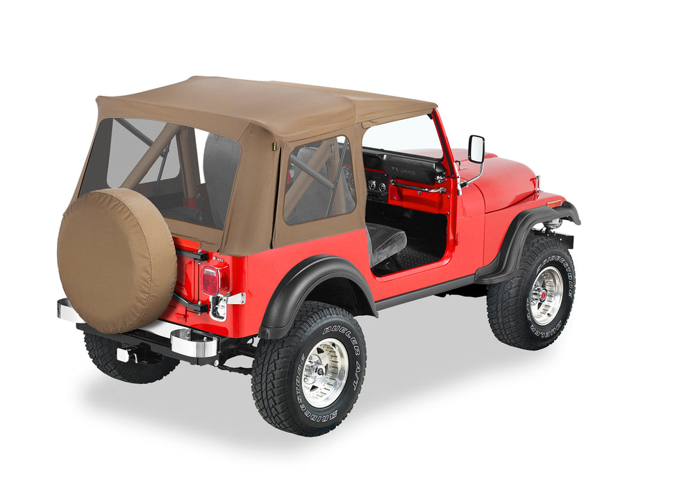 Bestop 51599-37 Supertop Classic - '76-86 CJ7 / '87-95 Wrangler YJ (Spice; Clear Windows) - Truck Part Superstore