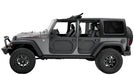 Bestop 51731-01 CORE Doors - '07-18 Wrangler JK 4-Door (Rear Lower Doors, Black) - Truck Part Superstore
